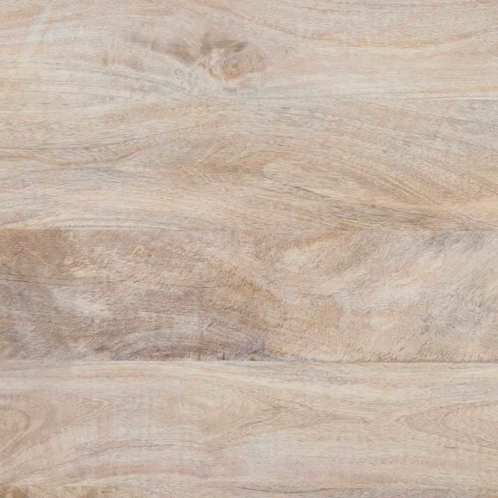 Bedside Table Beige 40 x 33 x 46 cm Solid mango wood