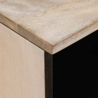 Bedside Table Beige 40 x 33 x 46 cm Solid mango wood