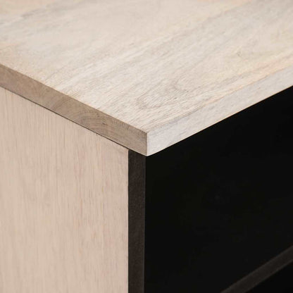 TV Cabinet with Drawer White 105 x 33 x 46 cm Solid mango wood
