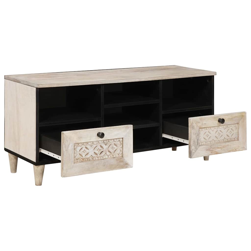 TV Units with Drawer White 100 x 33 x 46 cm Engineered wood