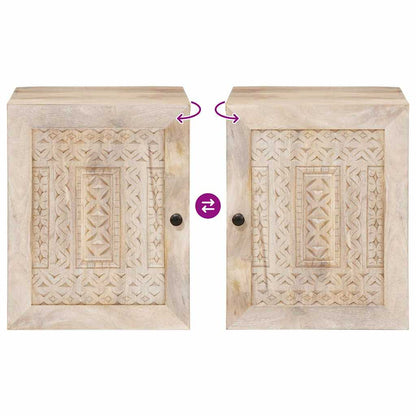 Bathroom Cabinet White 38 x 33.5 x 160 cm Solid Wood Mango