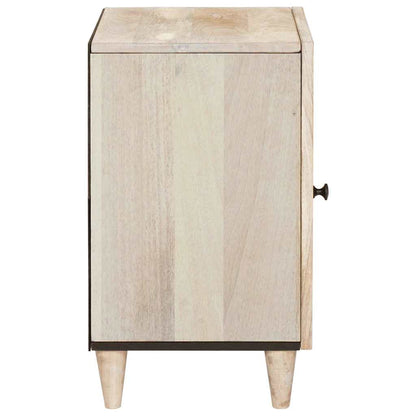 Bathroom Cabinet White 38 x 33.5 x 160 cm Solid Wood Mango