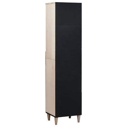 Bathroom Cabinet White 38 x 33.5 x 160 cm Solid Wood Mango