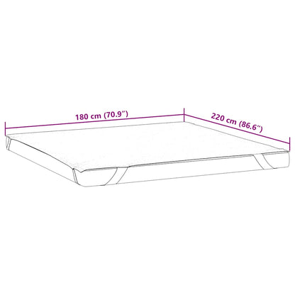 Mattress Protector White 180x220 cm Waterproof