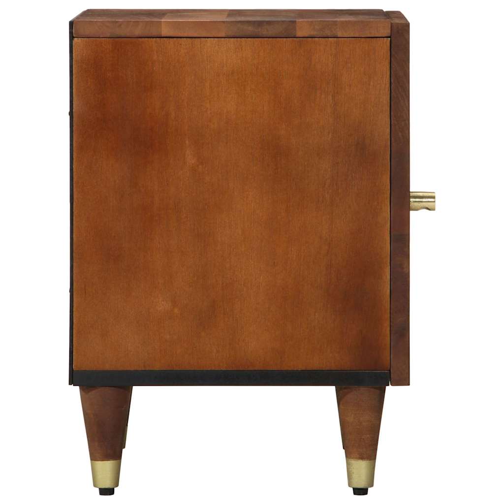Bedside Cabinet Honey brown 40 x 33 x 46 cm Solid mango wood