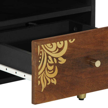 Bedside Cabinet with Drawer 2 pcs Honey brown 40 x 33 x 46 cm