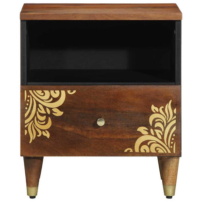 Bedside Cabinet with Drawer 2 pcs Honey brown 40 x 33 x 46 cm