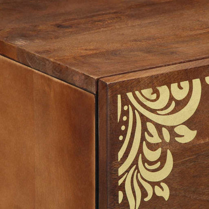 Bedside Cabinet Honey brown 50 x 33 x 62 cm Solid mango wood