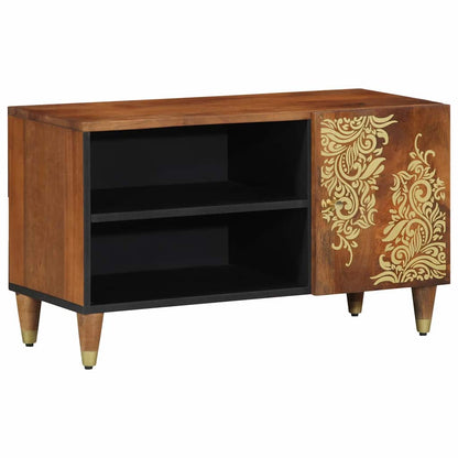 TV Cabinet with Shelf Brown 80 x 31.5 x 46 cm Solid Mango wood