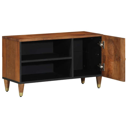 TV Cabinet with Shelf Brown 80 x 31.5 x 46 cm Solid Mango wood