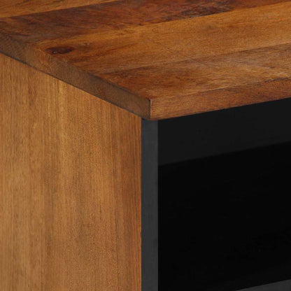 TV Cabinet with Shelf Brown 100 x 33.5 x 46 cm Solid Mango wood