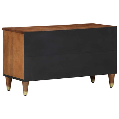 TV Cabinet with Drawer Brown 80 x 33.5 x 46 cm Solid Mango wood