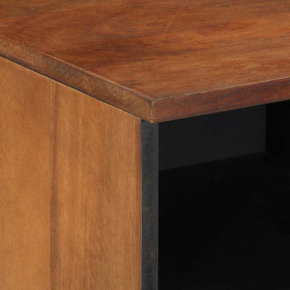 TV Cabinet with Shelf Brown 100 x 33.5 x 46 cm Solid Mango wood