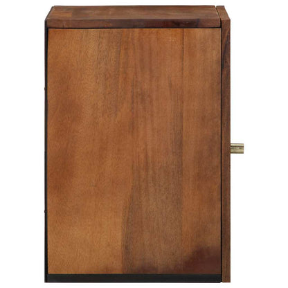 Bathroom Wall Cabinet with Storage Honey brown 38 x 33 x 48 cm