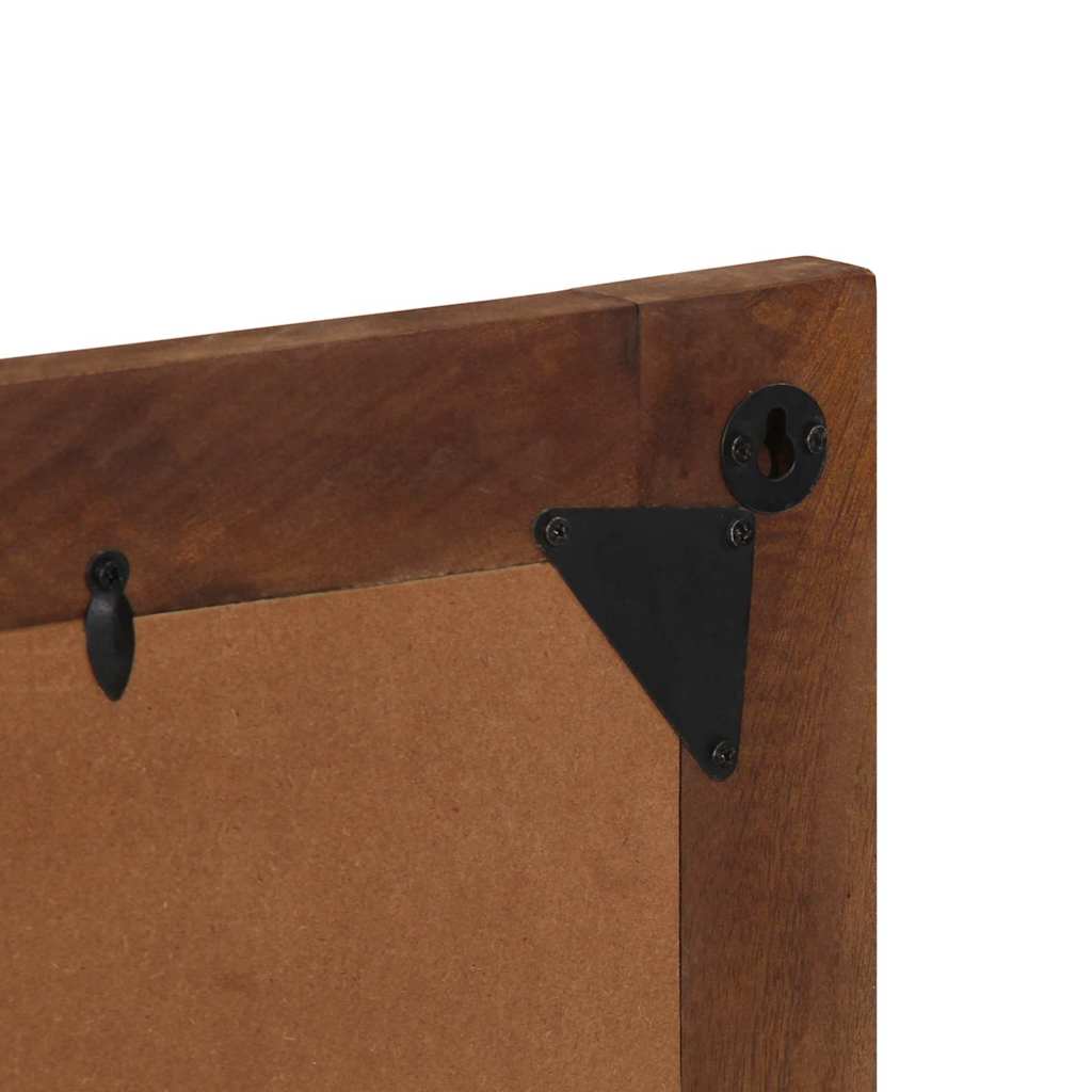 Bathroom Mirror Brown 50 x 70 x 3 cm Solid Mango wood and Glass