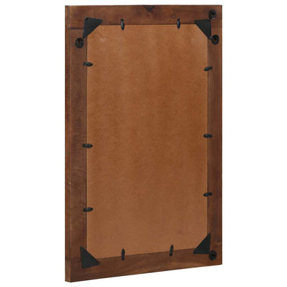 Bathroom Mirror Brown 50 x 70 x 3 cm Solid Mango wood and Glass