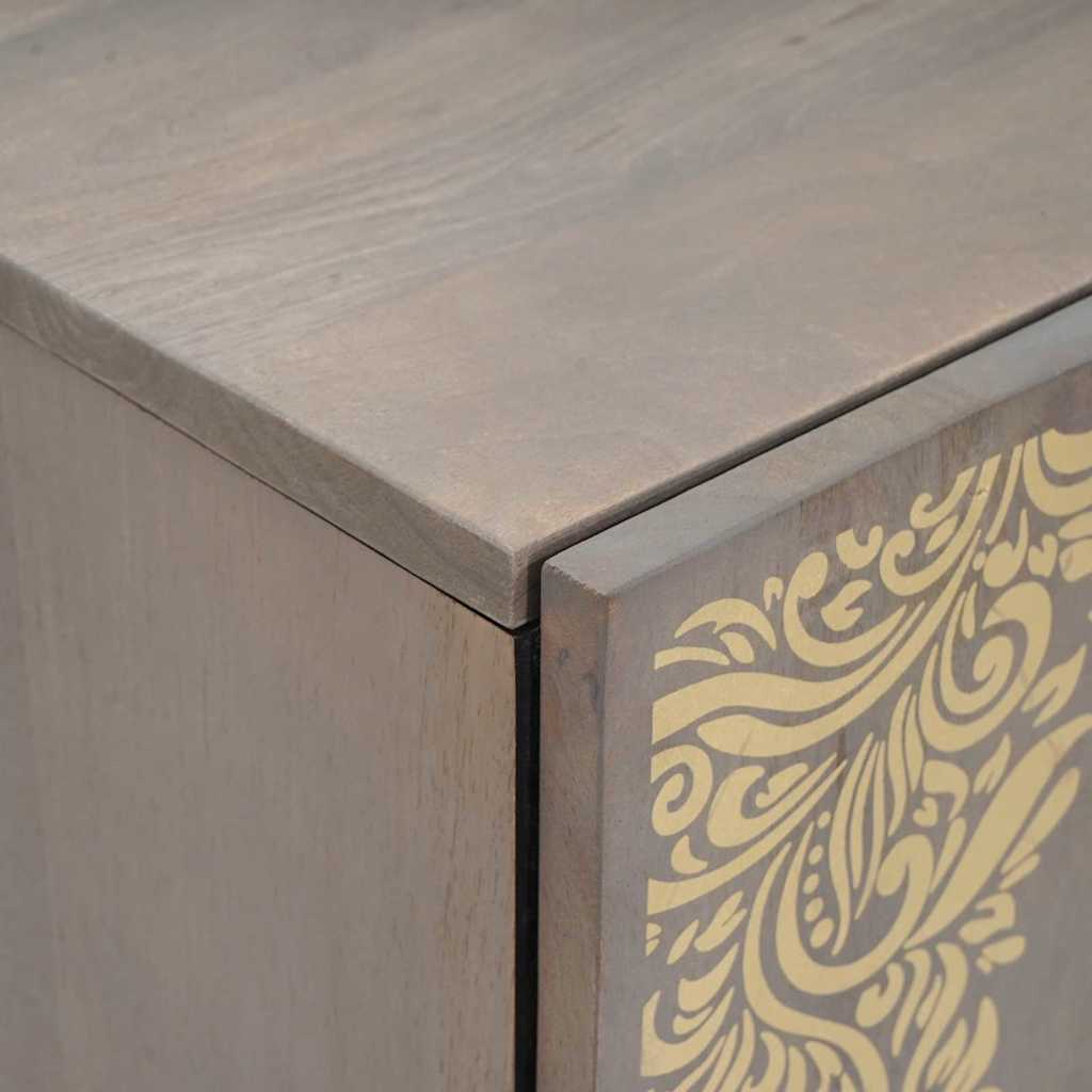 Bathroom Sink Cabinet Grey 62 x 33 x 58 cm Solid Mango wood