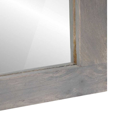 Bathroom Mirror with Mirror Grey and Silver 50 x 70 x 3 cm