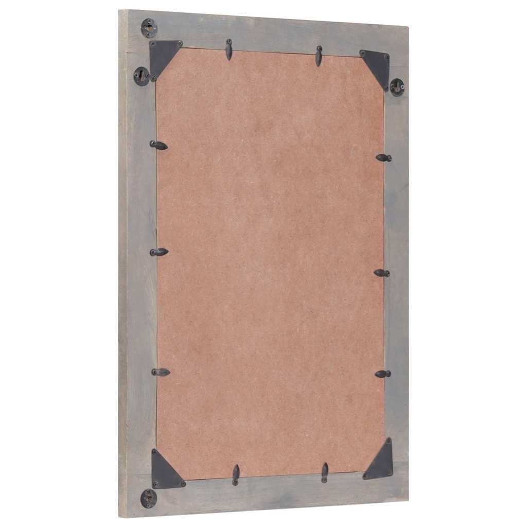 Bathroom Mirror with Mirror Grey and Silver 50 x 70 x 3 cm