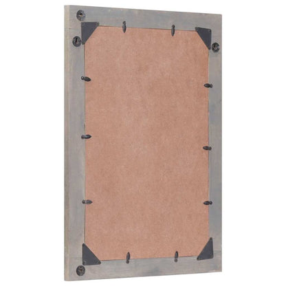 Bathroom Mirror with Mirror Grey and Silver 50 x 70 x 3 cm