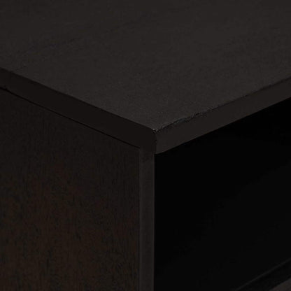 Bedside Cabinet 2 pcs Black 40 x 33 x 46 cm Solid Mango Wood