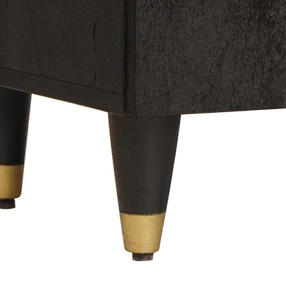 Bathroom Cabinet Black 38 x 33 x 58 cm Solid Mango Wood