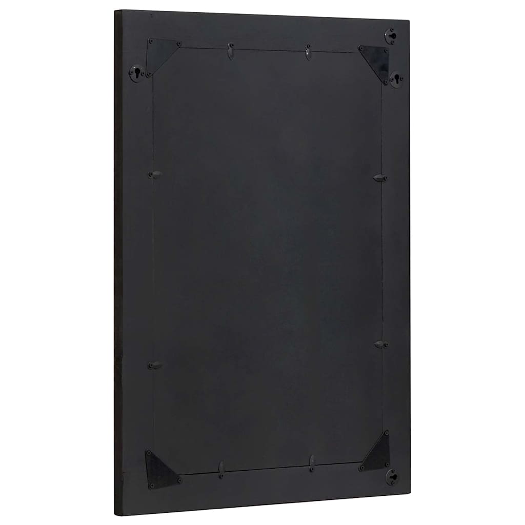 Bathroom Mirror with Mirror Black and Silver 70 x 50 x 2.5 cm