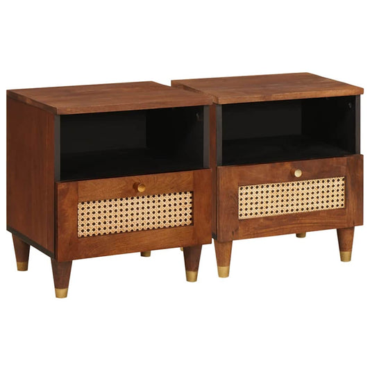 Bedside Tables with Drawer 2 pcs 40 x 33 x 46 cm