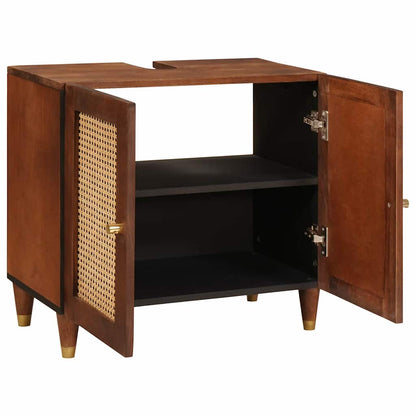 Sink cabinet with Shelf with Storage Brown 62 x 33 x 58 cm