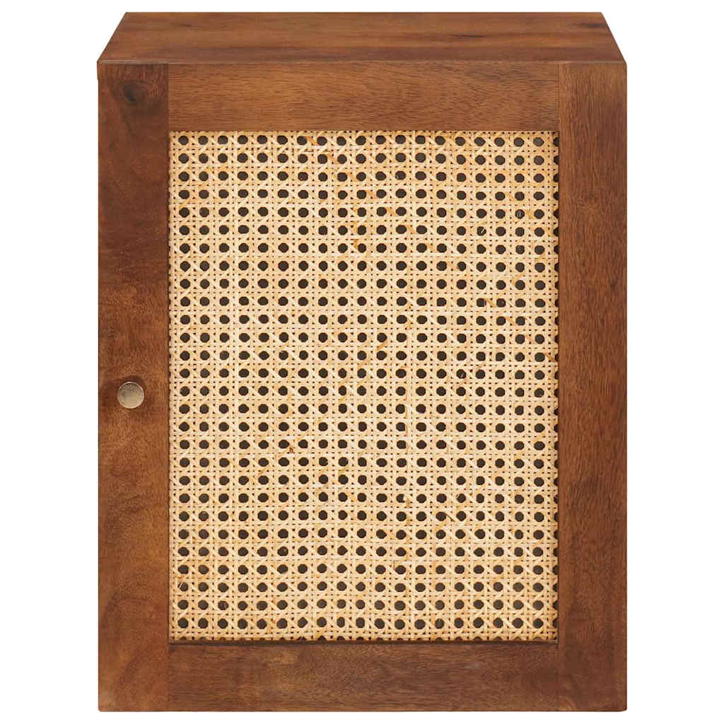 Bathroom Cabinet with Shelf with Door Brown 38 x 33.5 x 48 cm