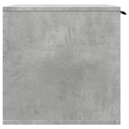Cat Litter Box Enclosure Concrete Grey 60x40x40 cm Engineered Wood