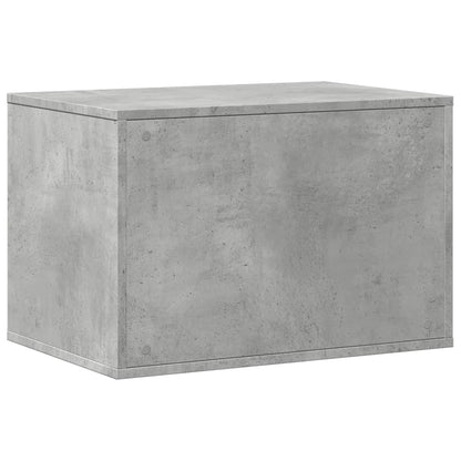 Cat Litter Box Enclosure Concrete Grey 60x40x40 cm Engineered Wood