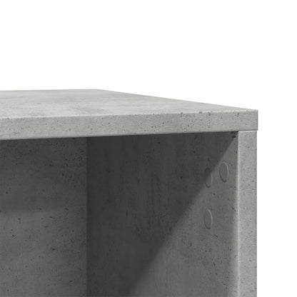 Cat Litter Box Enclosure Concrete Grey 60x40x40 cm Engineered Wood