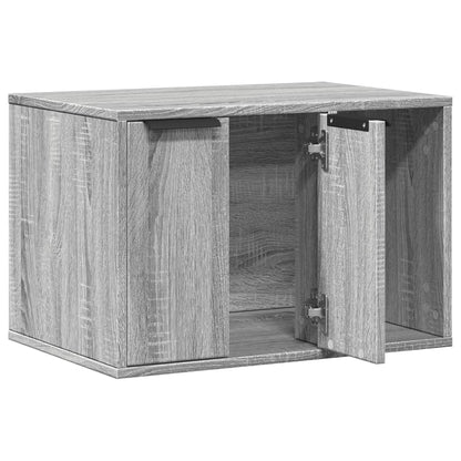 Cat Litter Box Enclosure Grey Sonoma 60x40x40 cm Engineered Wood