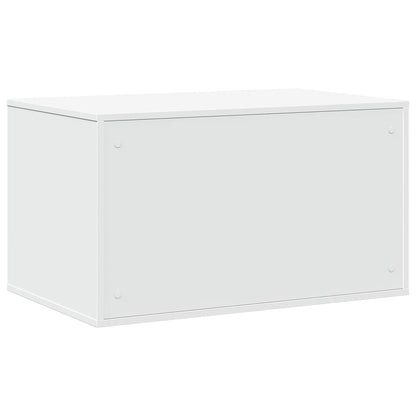 Cat Litter Box Enclosure White 80x50x45 cm Engineered Wood