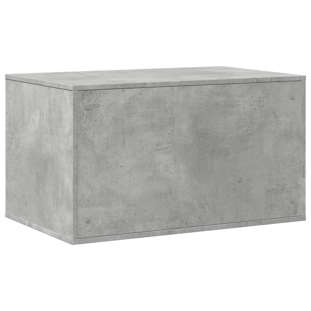 Cat Litter Box Enclosure Concrete Grey 80x50x45 cm Engineered Wood