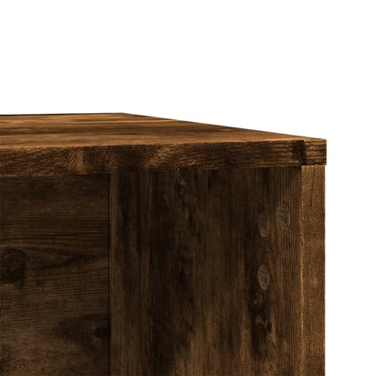 Cat Litter Box Enclosure Smoked Oak 80x50x45 cm Engineered Wood
