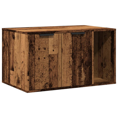 Cat Litter Box Enclosure Old Wood 80x50x45 cm Engineered Wood