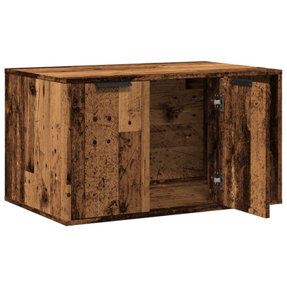 Cat Litter Box Enclosure Old Wood 80x50x45 cm Engineered Wood