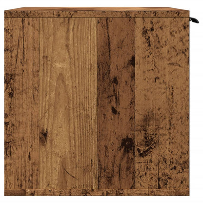 Cat Litter Box Enclosure Old Wood 80x50x45 cm Engineered Wood