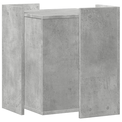 Cat Litter Box Enclosure Concrete Grey 42x42x51 cm Engineered Wood