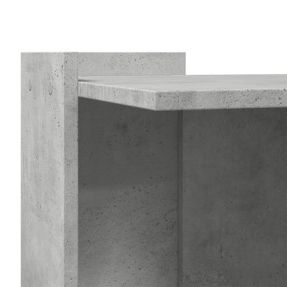 Cat Litter Box Enclosure Concrete Grey 42x42x51 cm Engineered Wood