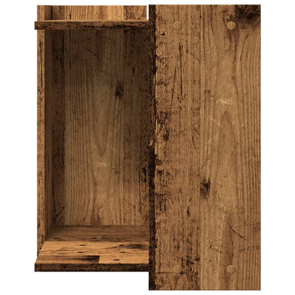 Cat Litter Box Enclosure Old Wood 42x42x51 cm Engineered Wood