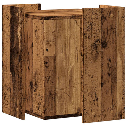 Cat Litter Box Enclosure Old Wood 42x42x51 cm Engineered Wood