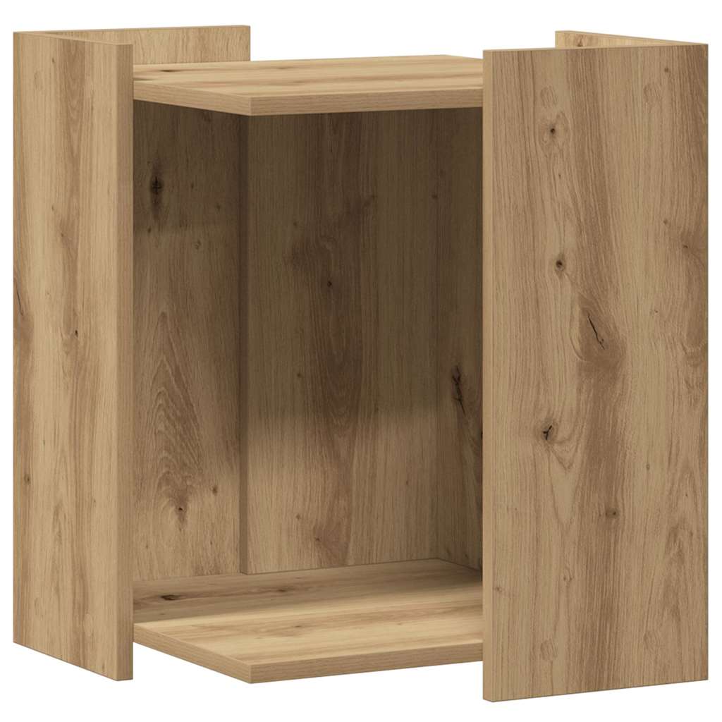 Cat Litter Box Enclosure Artisian Oak 42x42x51 cm Engineered Wood