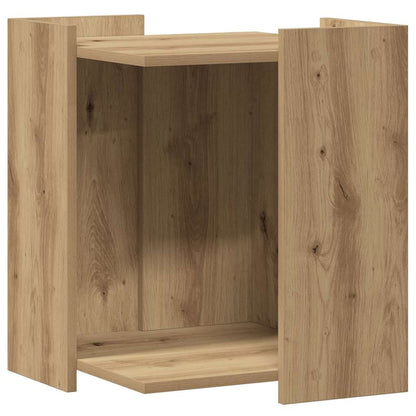 Cat Litter Box Enclosure Artisian Oak 42x42x51 cm Engineered Wood