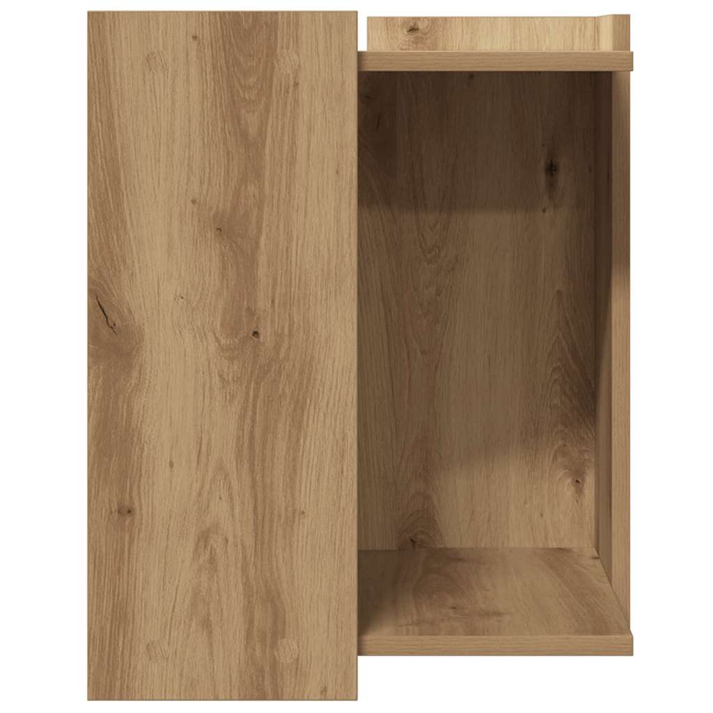 Cat Litter Box Enclosure Artisian Oak 42x42x51 cm Engineered Wood