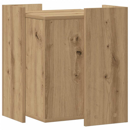 Cat Litter Box Enclosure Artisian Oak 42x42x51 cm Engineered Wood