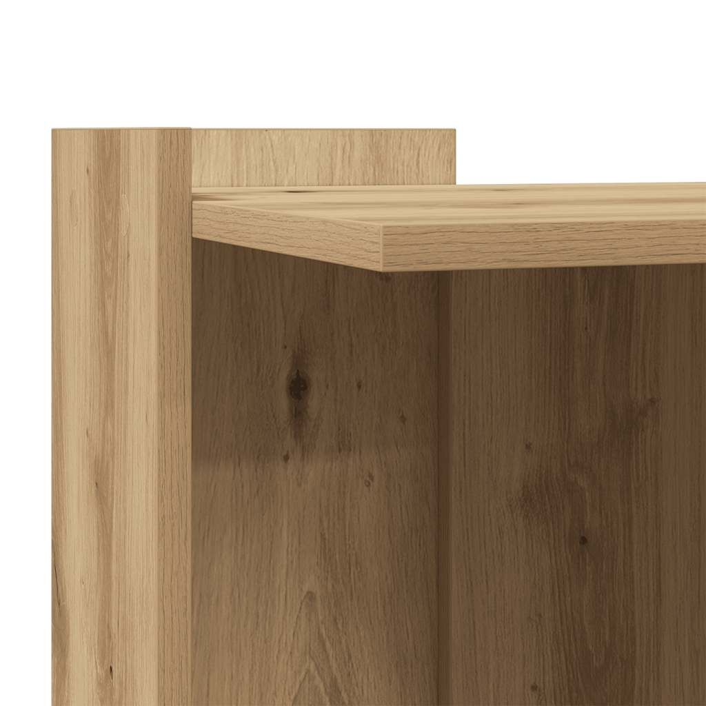 Cat Litter Box Enclosure Artisian Oak 42x42x51 cm Engineered Wood