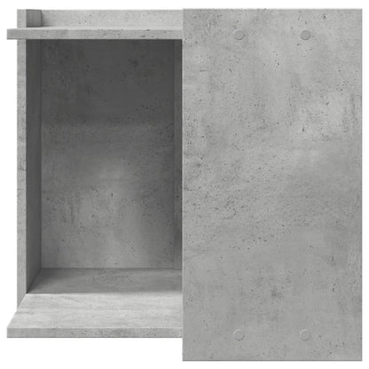 Cat Litter Box Enclosure Concrete Grey 53x53x51 cm Engineered Wood